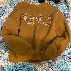 (golden) brown sweatshirt